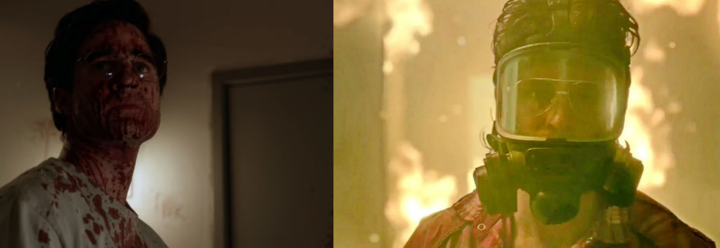 Scenes from The Assassination of Gianni Versace: American Crime Story and Waco (FX and Paramount Studio.)