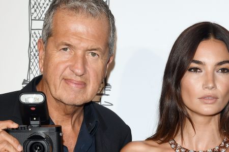 Photographer Mario Testino and model Lily Aldridge attend a party to celebrate the Bvlgari Flagship Store Reopening on October 20, 2017 in New York City.  (Photo by Venturelli/WireImage)