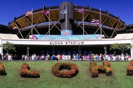 Aloha Stadium prior to the NFL Pro Bowl on February 13, 2005 at Aloha Stadium in Honolulu, Hawaii. (Jerry Driendl/Getty Images)