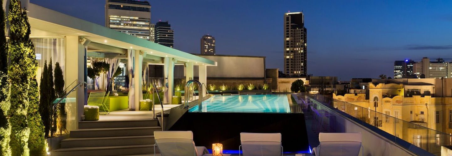 The Poli House: The Poli House is a 40-room “experimental luxury”
hotel with the vibe of Tel Aviv past, present and future by
world-renowned industrial designer/architect Karim Rashid. (Ross Belfer/Tel Aviv Design Guide.)