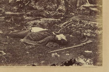 "A Sharpshooter's Last Sleep." (Gardner, Alexander, 1821-1882)