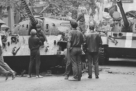 Prague, Czechoslovakia. The Prague Spring, a period of political liberalization in Czechoslovakia during the era of its domination by the Soviet Union after World War II. August 1968. (Daily Mirror/Mirrorpix/Mirrorpix via Getty Images)