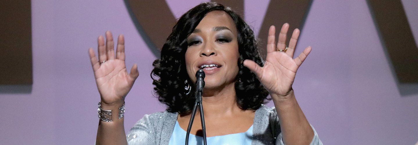 Shonda Rhimes accepts the Norman Lear Achievement Award.  (Mark Davis/WireImage)