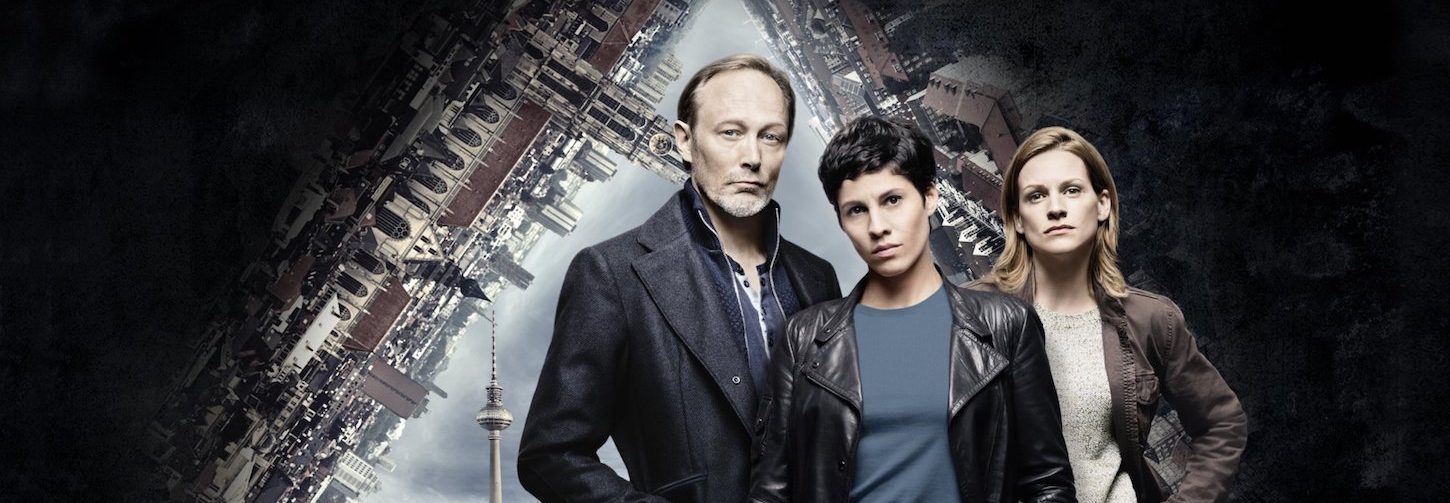 Lars Mikkelsen, Jasmin Gerat, Veerle Baetens
in 'The Team.' (mhzchoice)