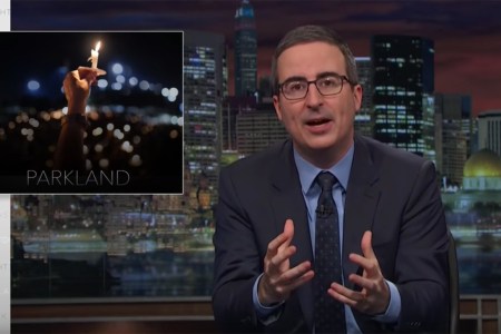 John Oliver discusses the shooting in Parkland,
 Florida (YouTube)