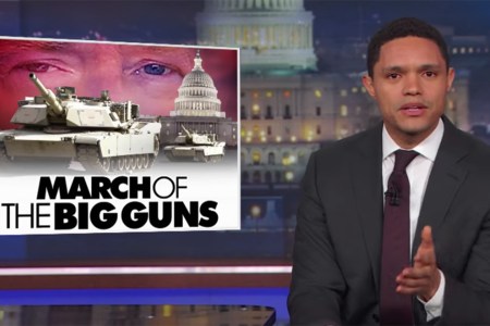 Trevor Noah weighs in on President Trump's proposed military parade. (YouTube)