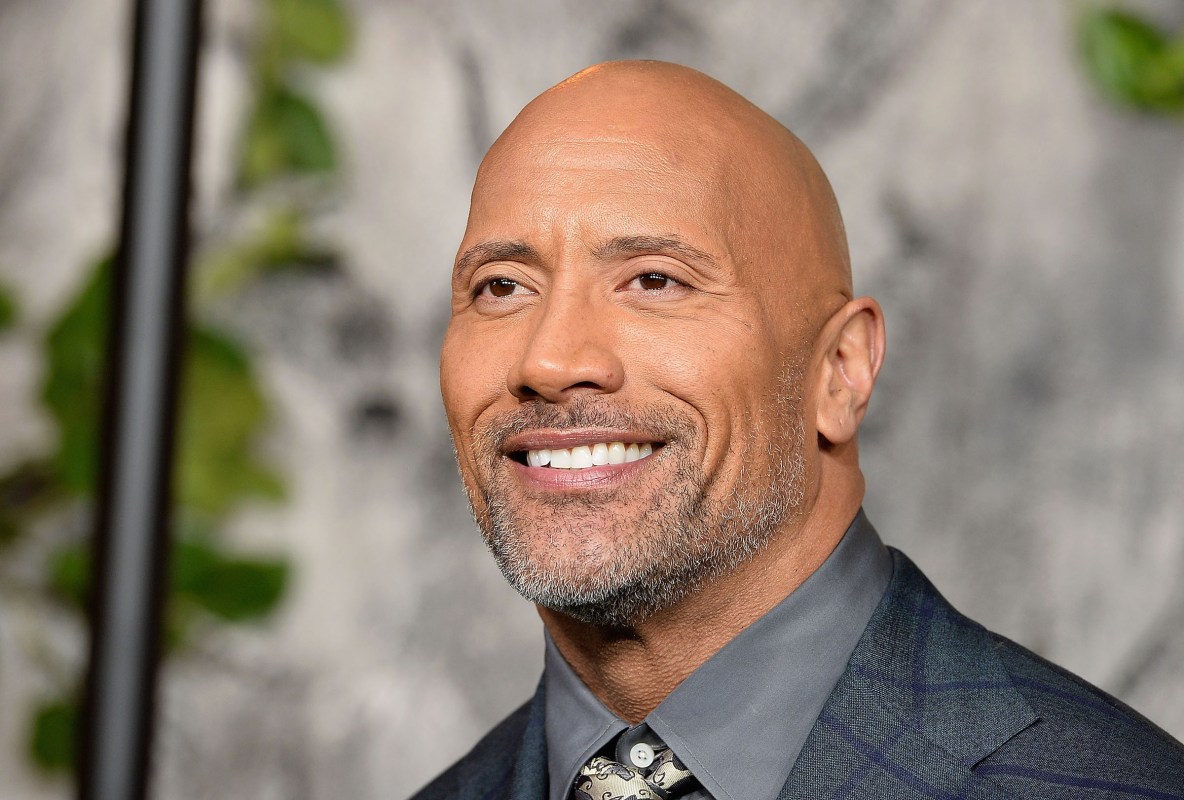 Dwayne Johnson attends the 'Jumanji: Welcome To The Jungle' UK premiere held at Vue West End on December 7, 2017 in London, England.  (Photo by Jeff Spicer/Jeff Spicer/Getty Images)