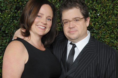 Actor Patton Oswalt and wife Michelle McNamara.  (Photo by Gregg DeGuire/FilmMagic)