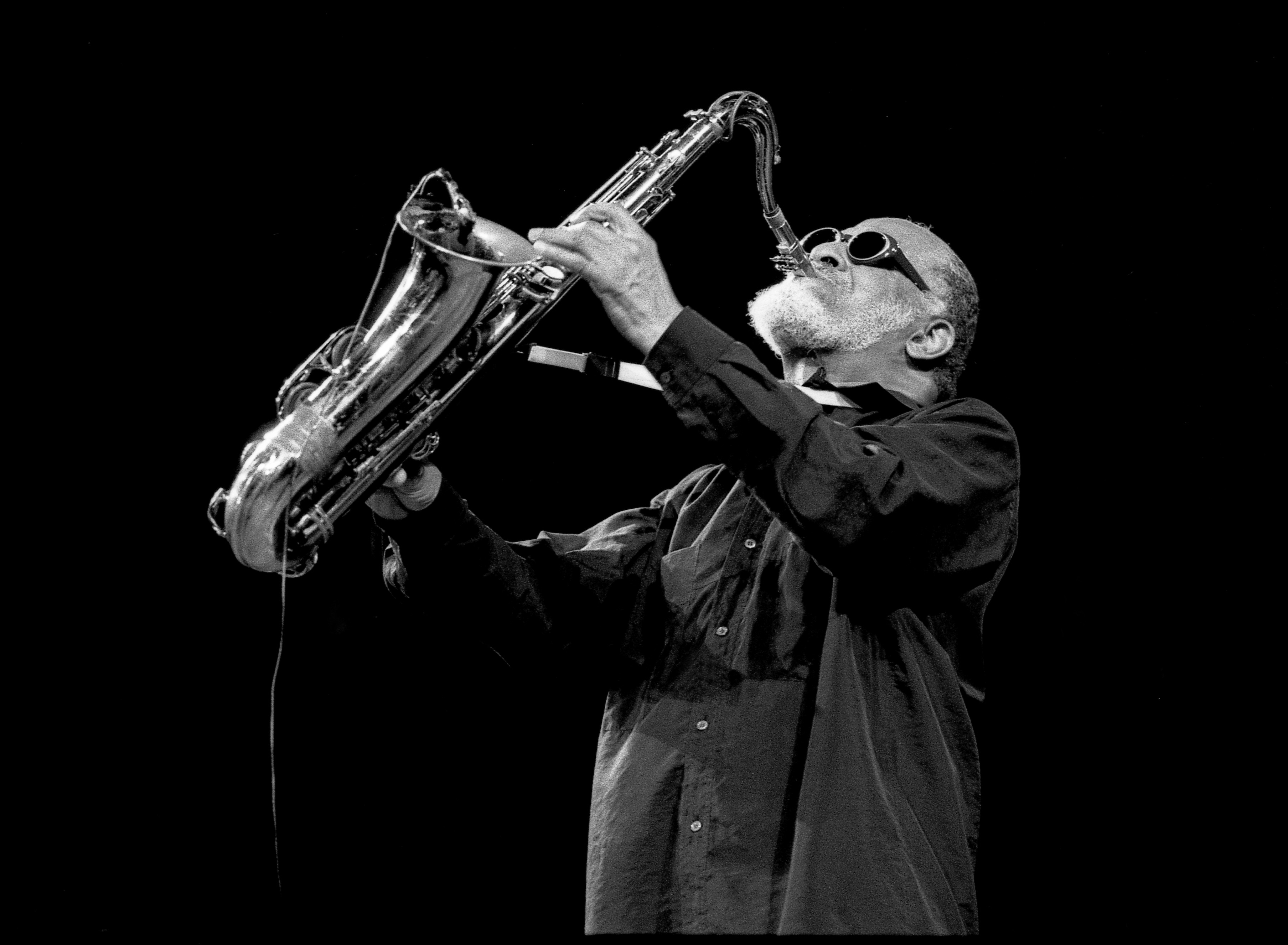 UNITED STATES - AUGUST 08: Photo of Sonny ROLLINS; performing at the Lincoln Centre (Photo by David Corio/Redferns)