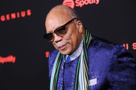 Producer Quincy Jones attends Spotify's inaugural Secret Genius Awards at Vibiana Cathedral on November 1, 2017 in Los Angeles, California.  (Photo by Jason LaVeris/FilmMagic)