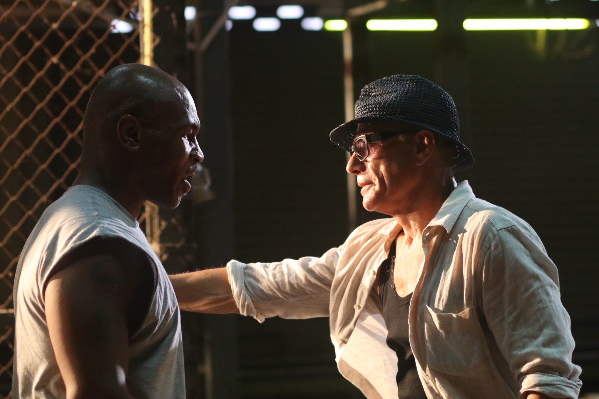Mike Tyson and Jean-Claude Van Damme in 'Kickboxer: Retaliation.' 