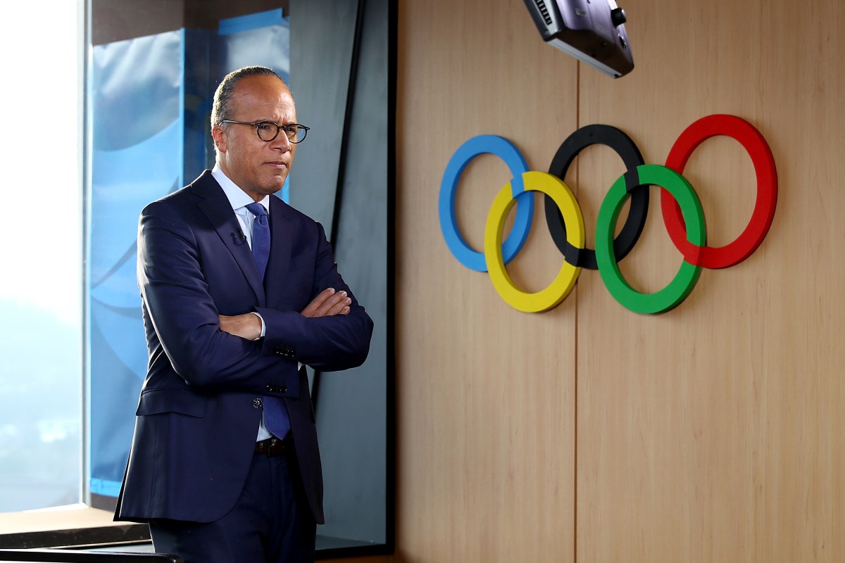 Lester Holt on Friday, February 9, 2018 -- (Photo by: Joe Scarnici/NBC/NBCU Photo Bank via Getty Images)