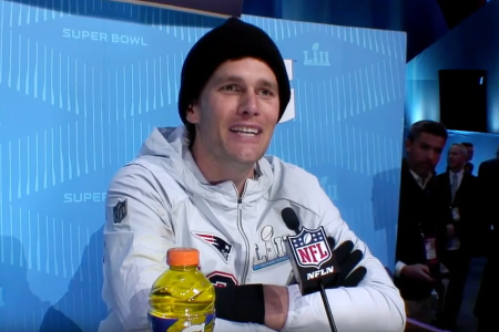 Patriots QB Tom Brady interviewed by Jimmy Kimmel's Guillermo (YouTube)