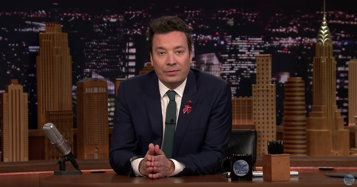 Jimmy Fallon addresses the Parkland, Florida shooting on "The Tonight Show." (YouTube)