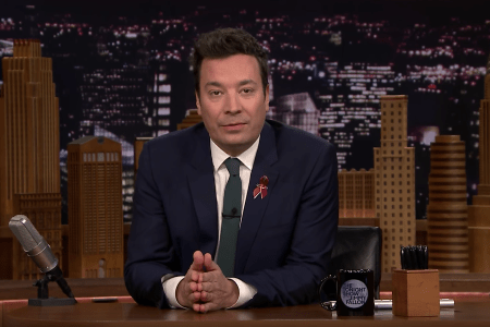 Jimmy Fallon addresses the Parkland, Florida shooting on "The Tonight Show." (YouTube)