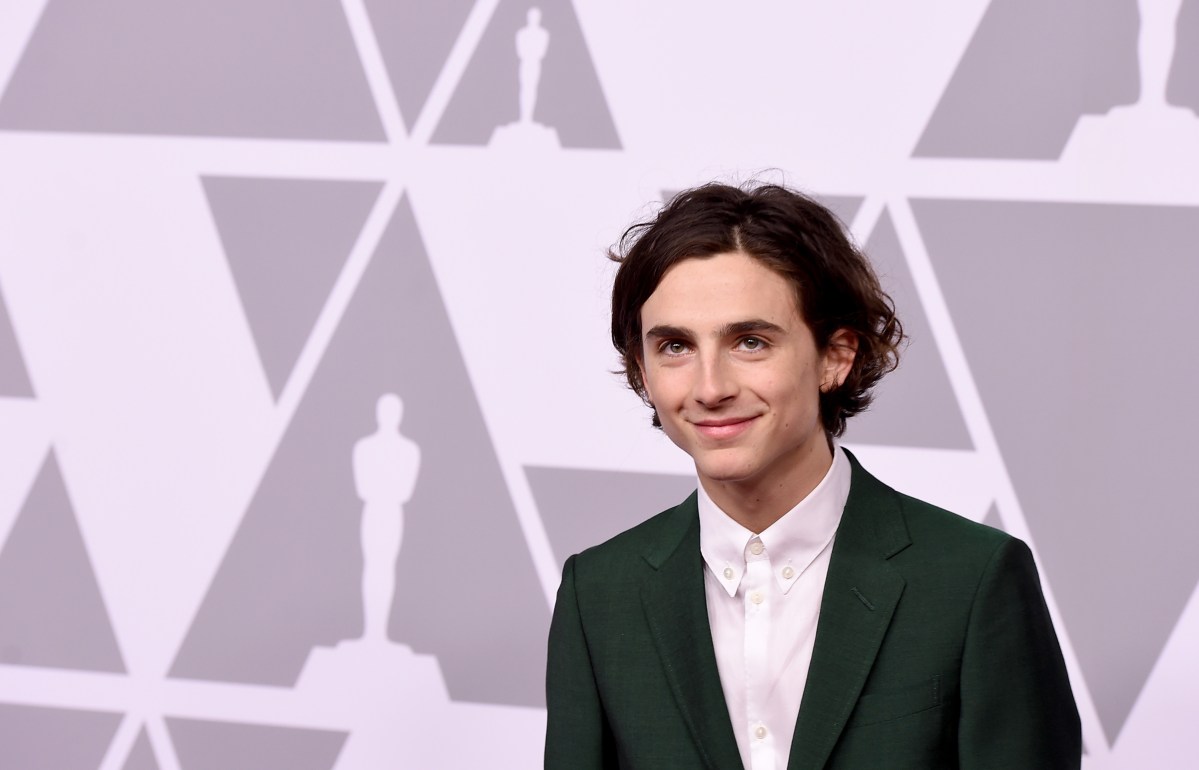 Actor Timothee Chalamet attends the 90th Annual Academy Awards Nominee Luncheon at The Beverly Hilton Hotel on February 5, 2018 in Beverly Hills, California.  (Photo by Kevin Winter/Getty Images)