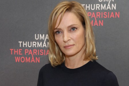 Uma Thurman attends the Meet & Greet Photo Call for the cast of Broadway's 'The Parisian Woman' at the New 42nd Street Studios on October 18, 2017 in New York City.  (Photo by Walter McBride/WireImage)