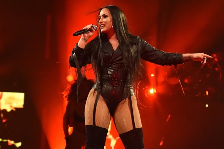 Demi Lovato performs onstage at 'Tell Me You Love Me' World Tour Opener at Viejas Arena at Aztec Bowl San Diego State University on February 26, 2018 in San Diego, California. (Photo by Kevin Mazur/Getty Images for Philymack )