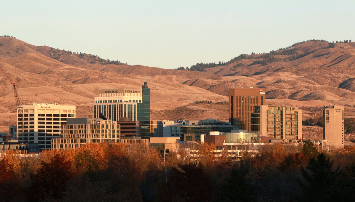 The downtown Boise skyline. (Photo by Joe Jaszewski for The Washington Post via Getty Images)