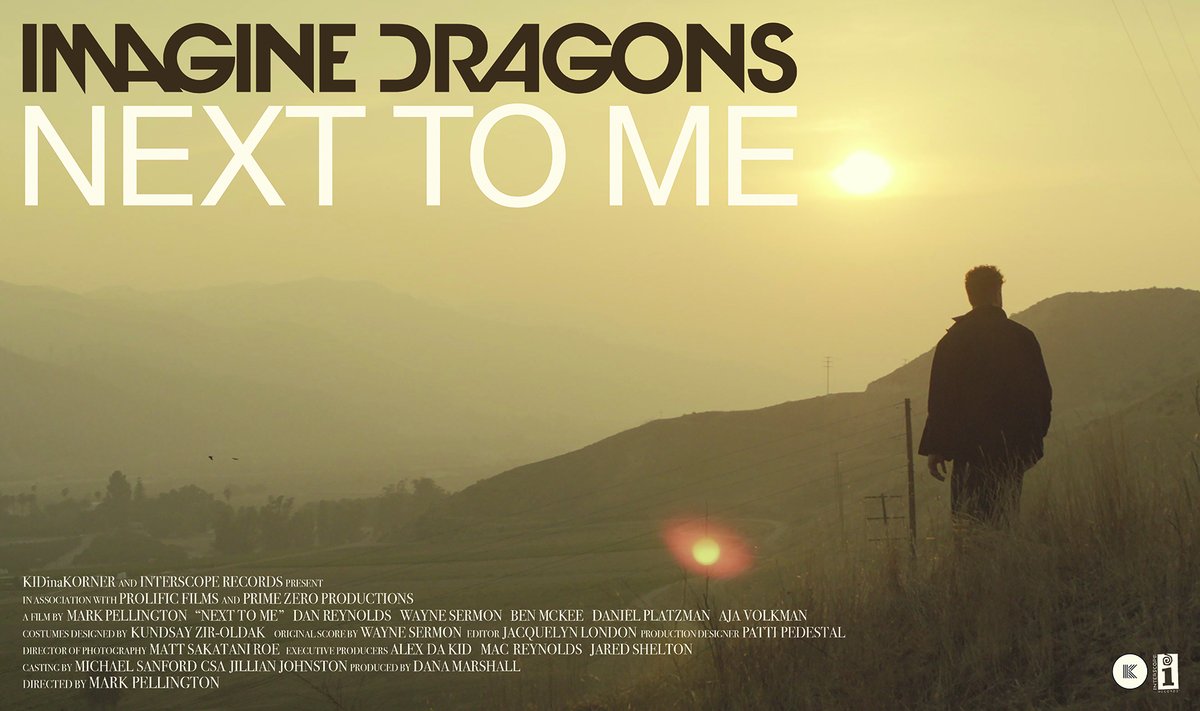 Poster for Imagine Dragons' "Next To Me." (Interscope Records)