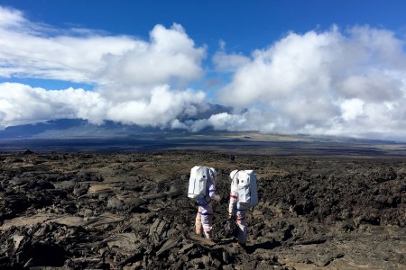 HISEAS Habitat, HAWAII - The Hawaii Space Exploration Analogue and Simulation (HISEAs) research project sits on the slopes of Mauna Loa, a volcano in Hawaii. The NASA funded Mars analogue study researches how people can live and work in isolation for long periods of time. Crew members must live as they would on Mars and can't go outside without wearing protective suits.
 (photo credit: National Geographic)
