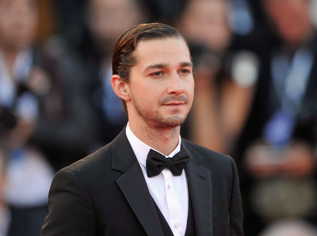 Actor Shia LaBeouf attends "The Company You Keep" Premiere at the 69th Venice Film Festival at the Palazzo del Cinema on September 6, 2012 in Venice, Italy.  (Photo by Gareth Cattermole/Getty Images)