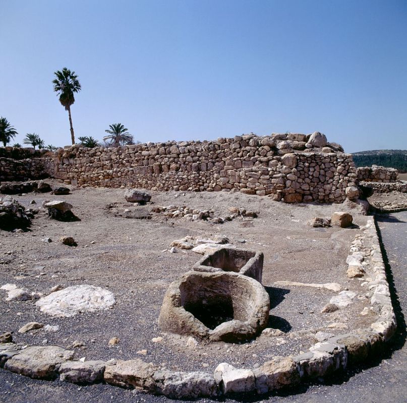 View of the excavations of the ancient city of Megiddo (Unesco World Heritage List, 2005), Israel. (DeAgostini/Getty Images)