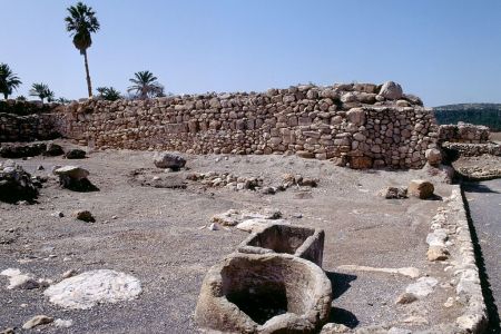 View of the excavations of the ancient city of Megiddo (Unesco World Heritage List, 2005), Israel. (DeAgostini/Getty Images)