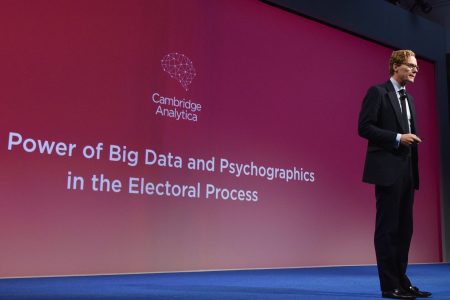 CEO of Cambridge Analytica Alexander Nix speaks at the 2016 Concordia Summit - Day 1 at Grand Hyatt New York on September 19, 2016 in New York City.  (Photo by Bryan Bedder/Getty Images for Concordia Summit)