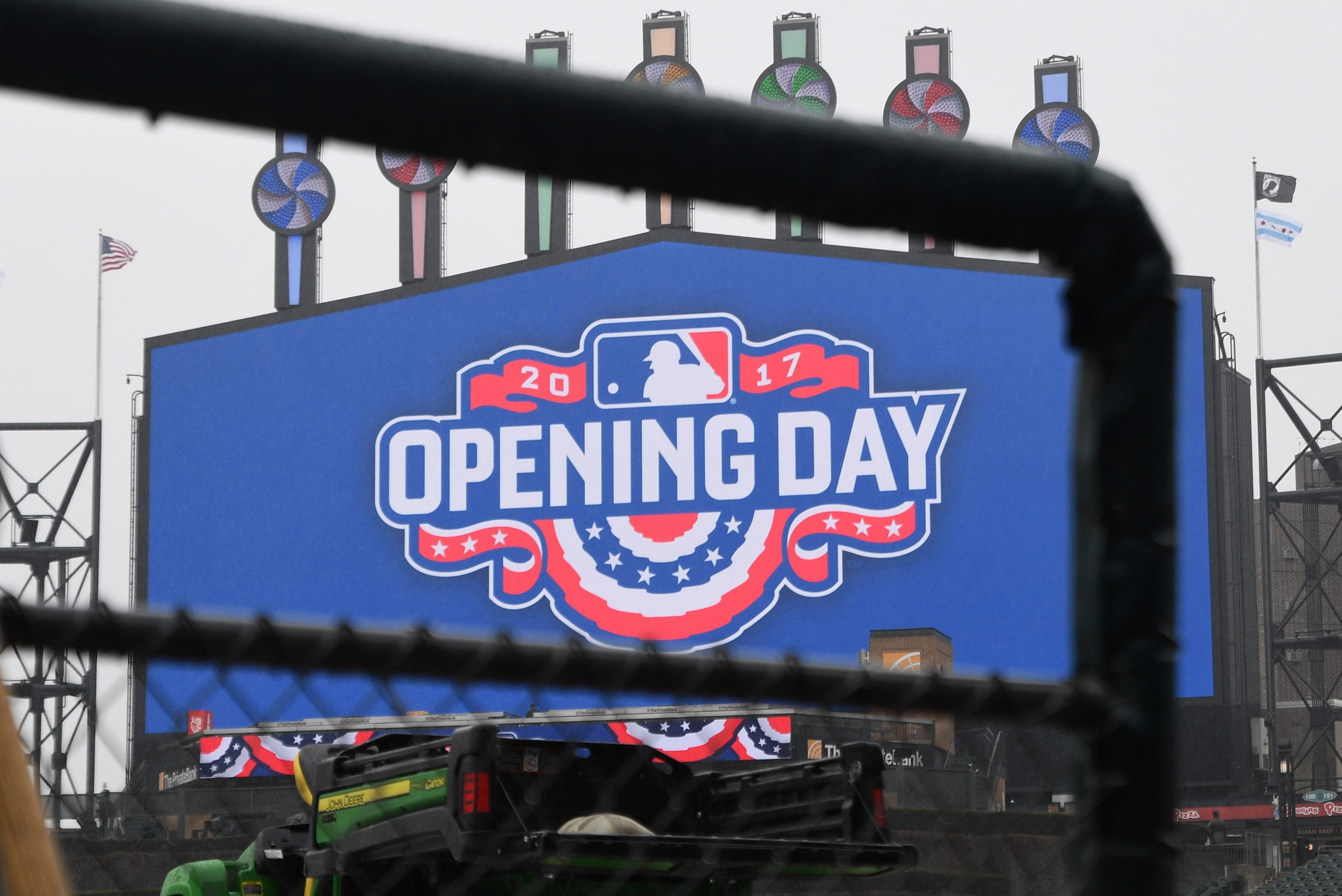 MLB opening day banner