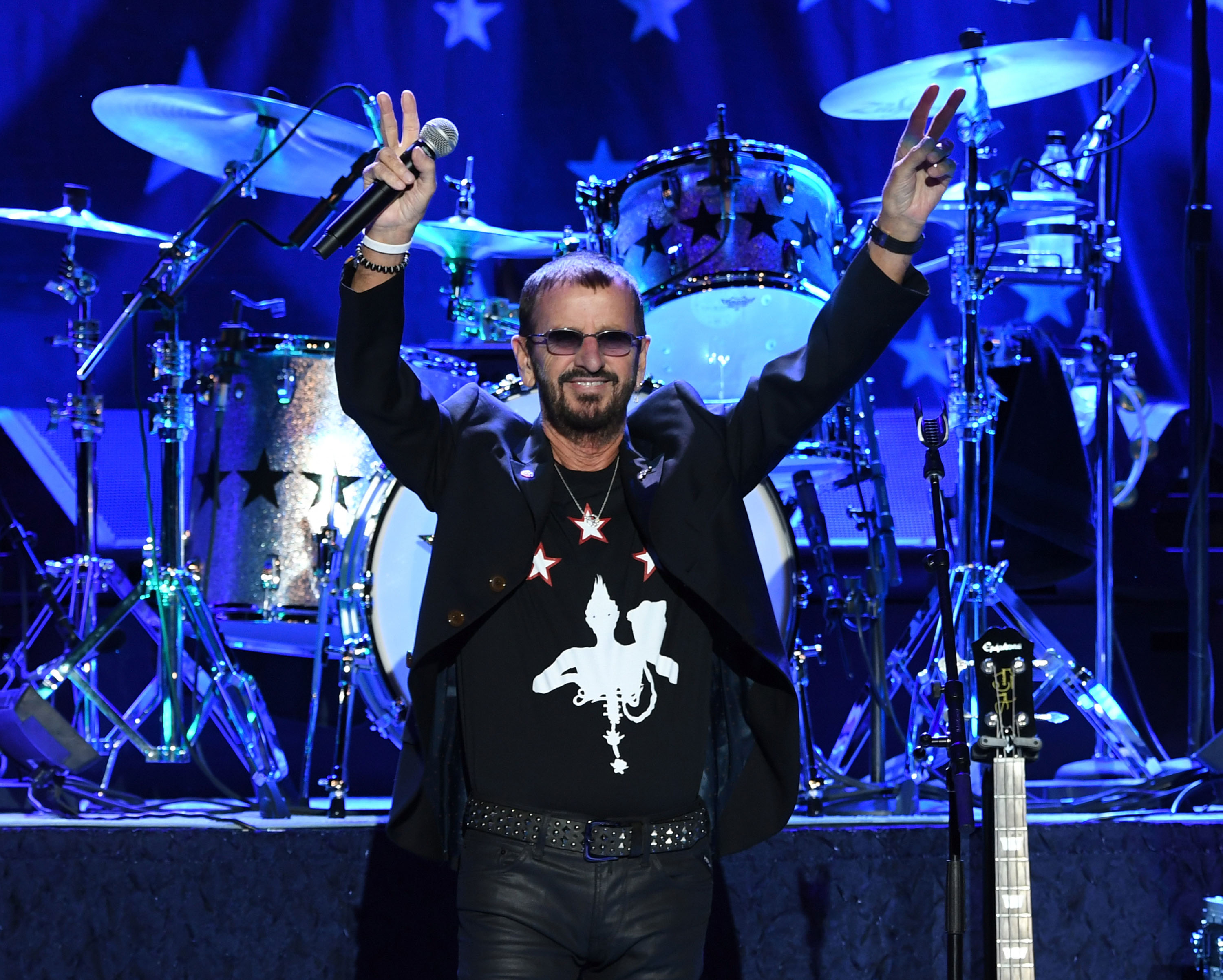 Recording artist Ringo Starr performs at Hollywood Resort & Casino in Las Vegas. (Photo by Denise Truscello/WireImage)