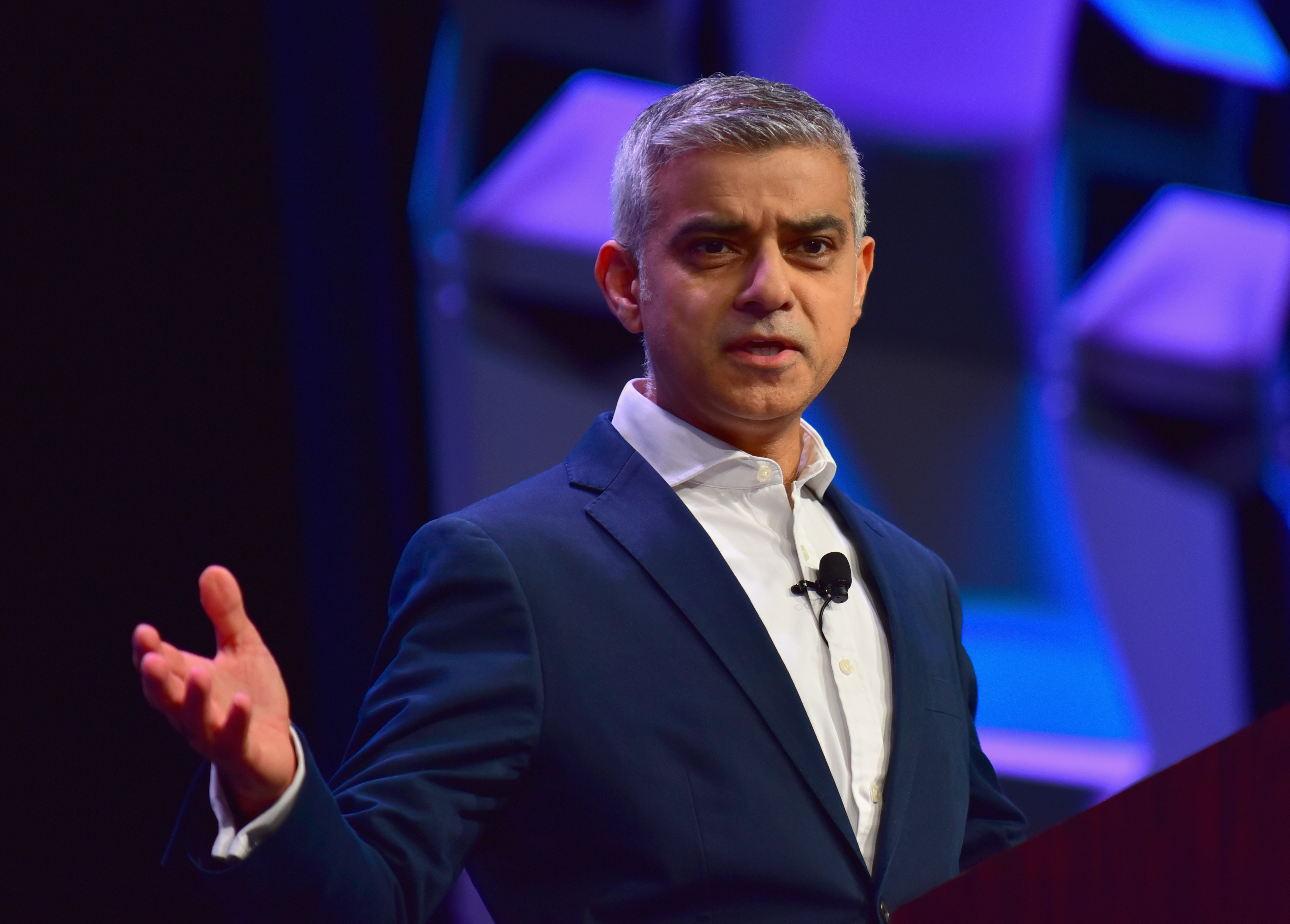 Sadiq Khan, Mayor of London speaks onstage at the SXSW Convergence Keynote during SXSW at Stateside Theater on March 12, 2018 in Austin, Texas. (Photo by Jason Bollenbacher/Getty Images for SXSW)
