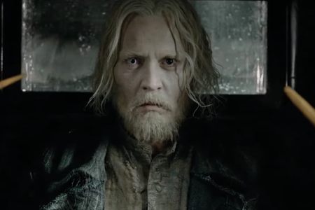 Johnny Depp as Grindelwald in "Fantastic Beasts: The Crimes of Grindelwald." (YouTube)