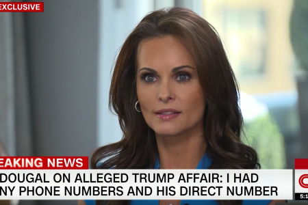 Karen McDougal speaking to Anderson Cooper (CNN)