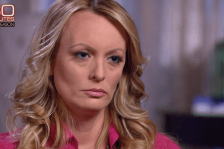 CBS Correspondent Anderson Cooper interviews adult film star Stormy Daniels on 60 Minutes (CBS News)