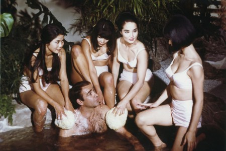 Scottish actor Sean Connery on the set of You Live Only Twice. (Sunset Boulevard/Corbis via Getty Images)