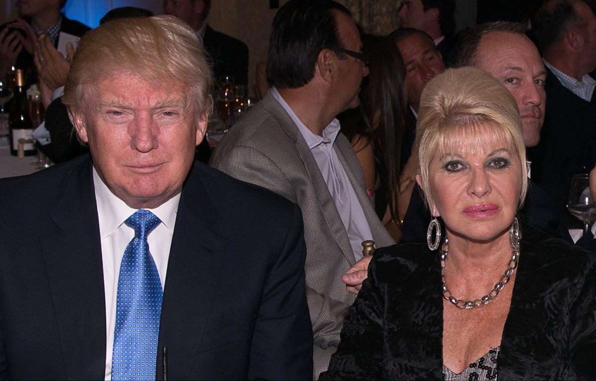 Donald Trump and his ex-wife, Ivana Trump,  attend The Eric Trump 8th Annual Golf Tournament  at Trump National Golf Club Westchester on September 15, 2014 in Briarcliff Manor, New York.  (Photo by Dave Kotinsky/Getty Images)