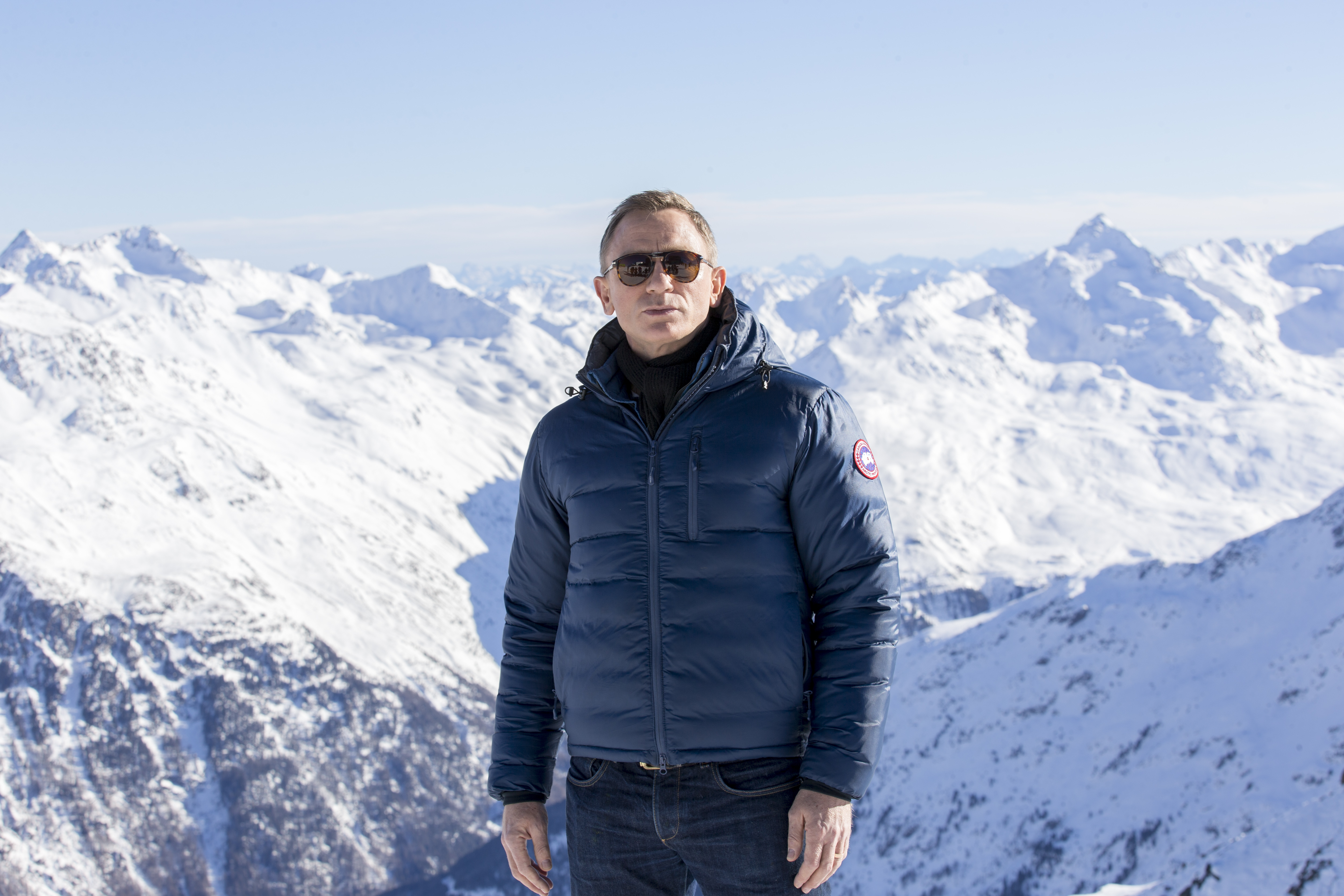 Daniel Craig poses at ski resort in Soelden, Austria featured in "Spectre." (Jan Hetfleisch/Getty Images)