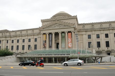 Exterior view of the Brooklyn Museum in New York City.  (Photo by Desiree Navarro/WireImage)