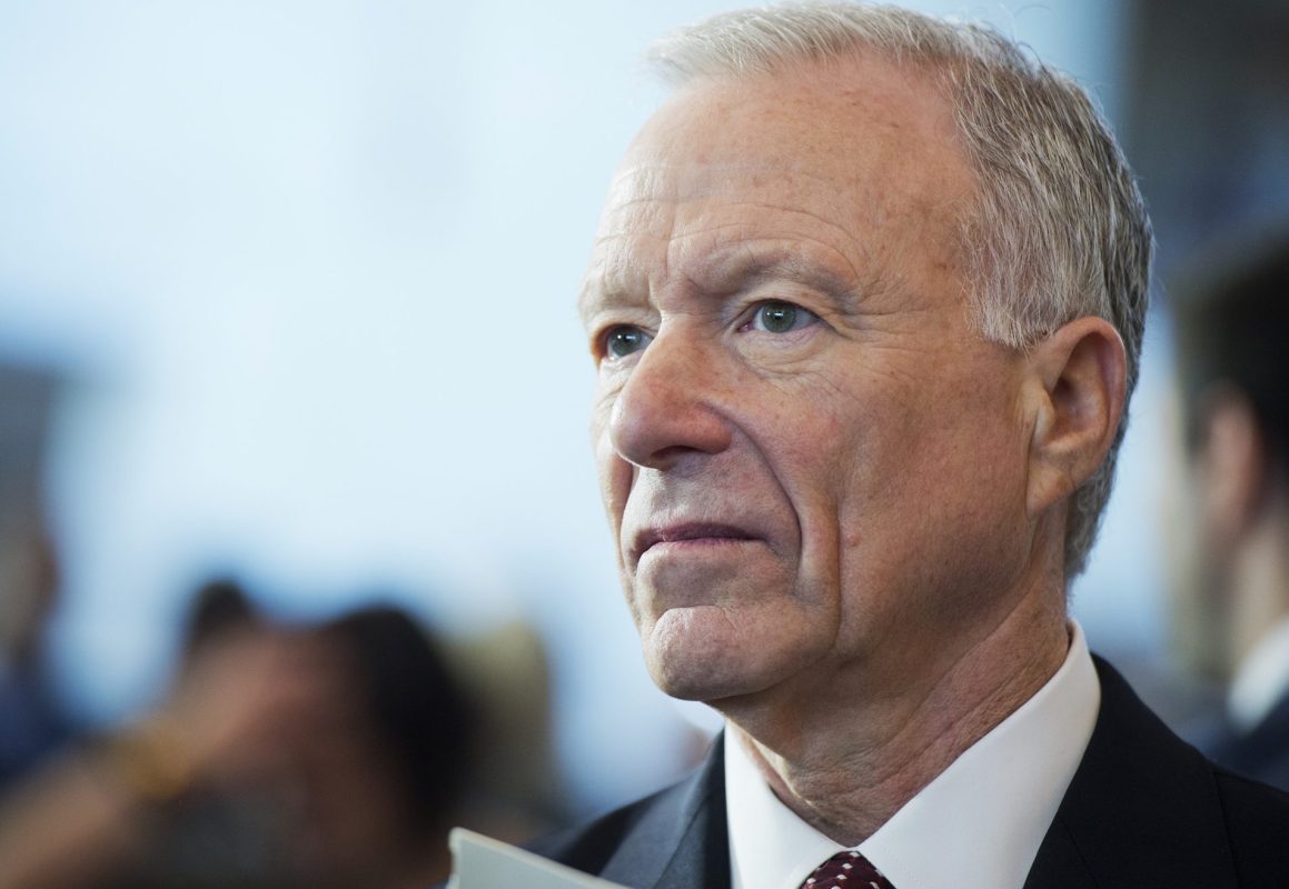 Scooter Libby attends a bust unveiling ceremony former Vice President Dick Cheney in the Capitol Visitor Center's Emancipation Hall, December 3, 2015. (Photo By Tom Williams/CQ Roll Call)