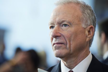 Scooter Libby attends a bust unveiling ceremony former Vice President Dick Cheney in the Capitol Visitor Center's Emancipation Hall, December 3, 2015. (Photo By Tom Williams/CQ Roll Call)