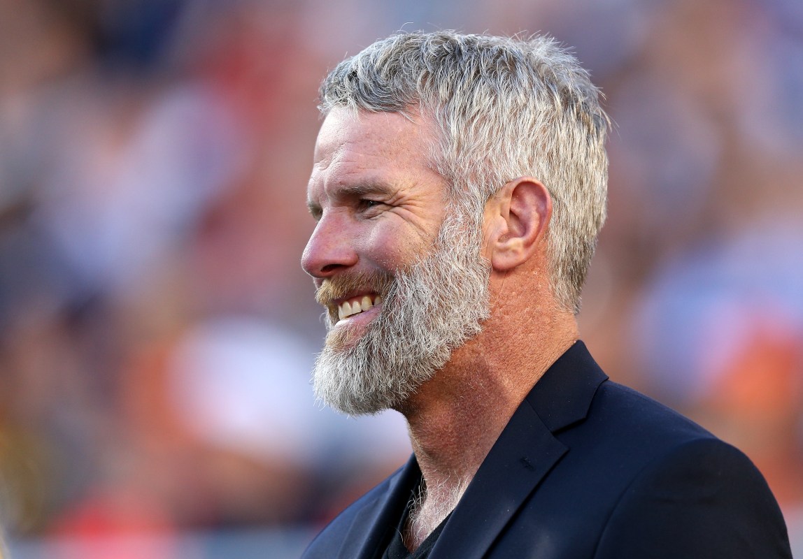 Former NFL player and 2016 NFL Hall of Fame Inductee Brett Favre looks on prior to Super Bowl 50 between the Denver Broncos and the Carolina Panthers at Levi's Stadium on February 7, 2016 in Santa Clara, California.  (Photo by Patrick Smith/Getty Images)