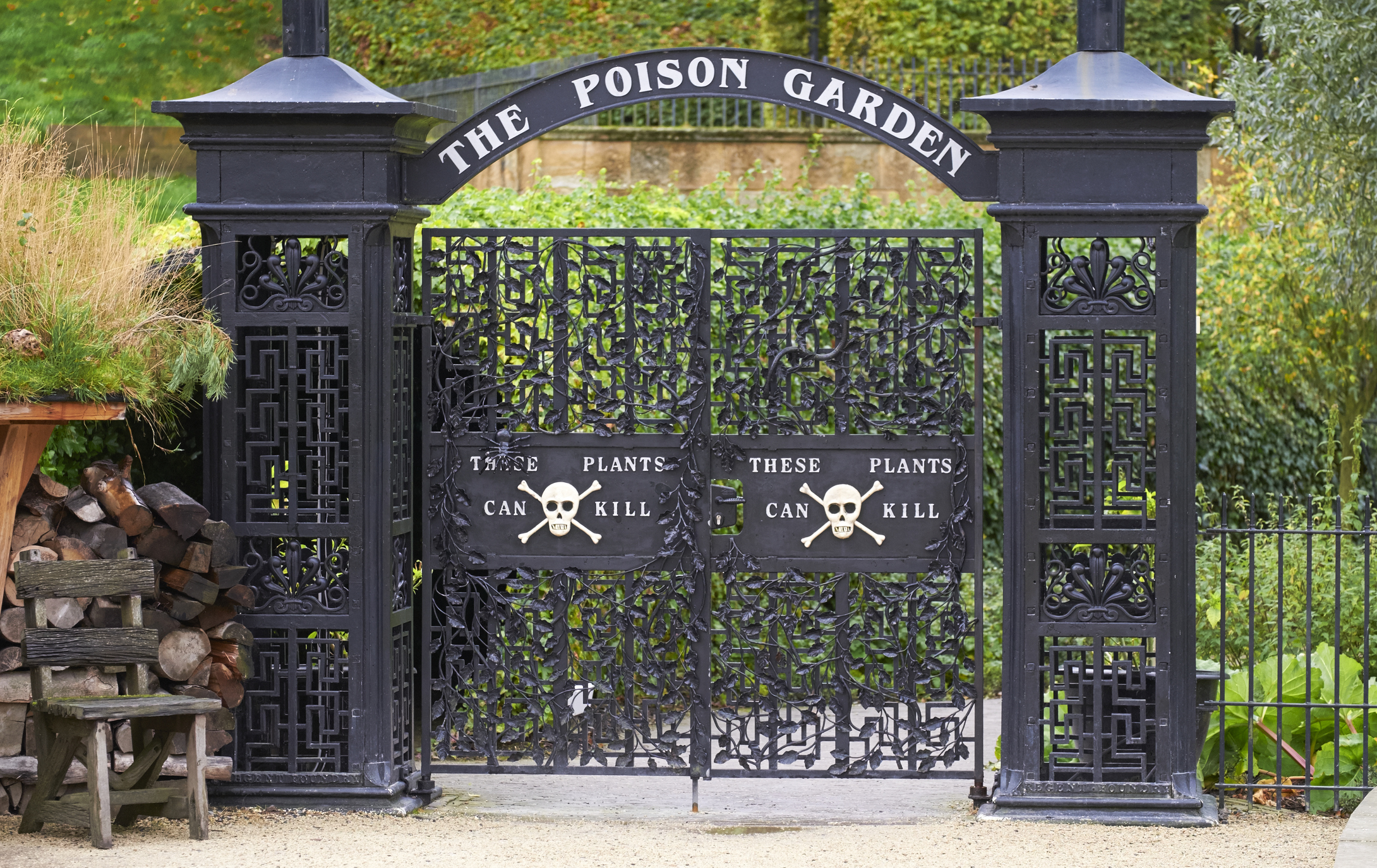 The Poison Garden at Alnwick Garden, Northumberland, England, UK.