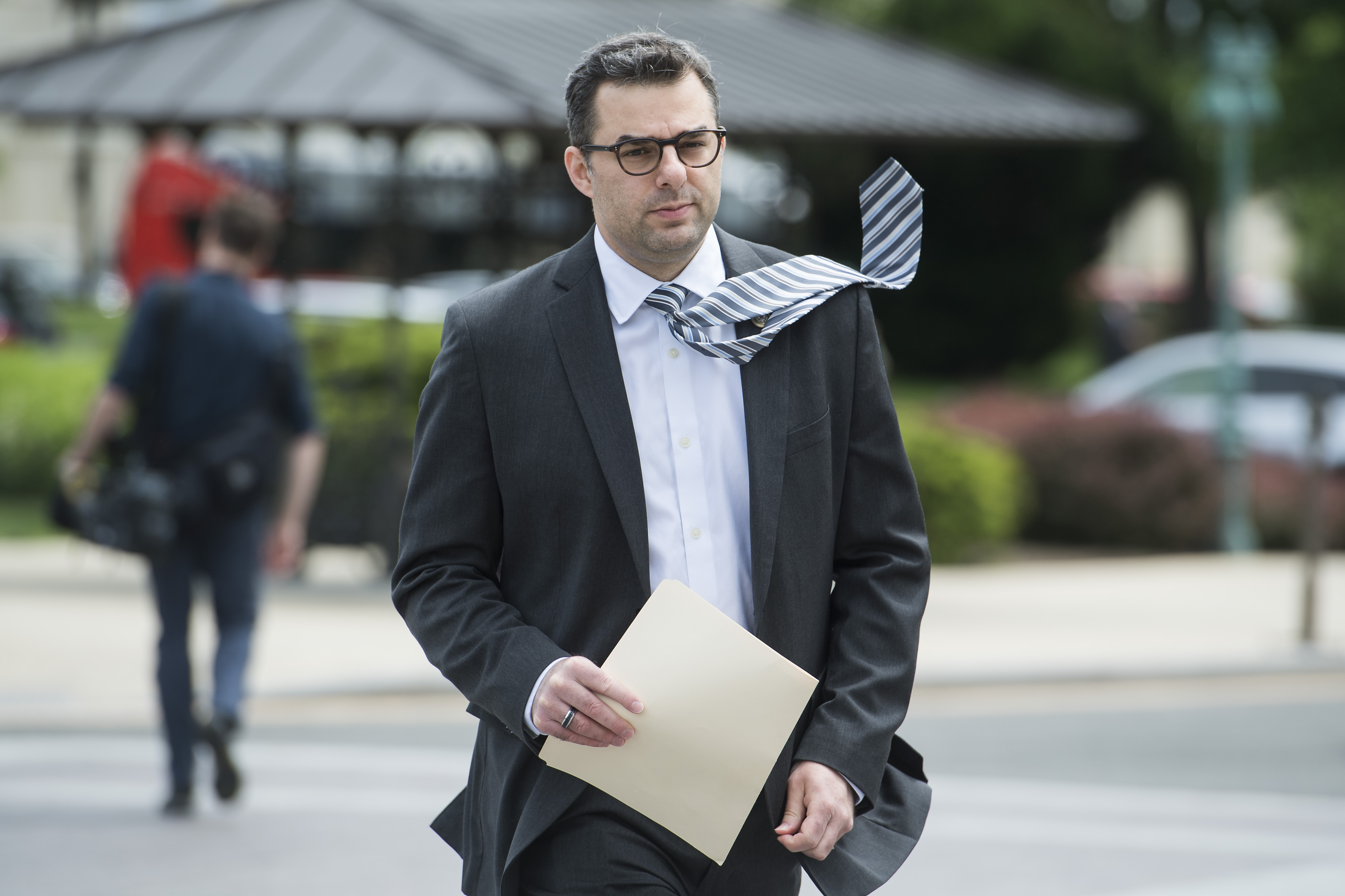 Rep. Justin Amash, R-Mich., arrives to the Capitol before the House passed the Republicans' bill to repeal and replace the Affordable Care Act on May 4, 2017. (Tom Williams/CQ Roll Call)