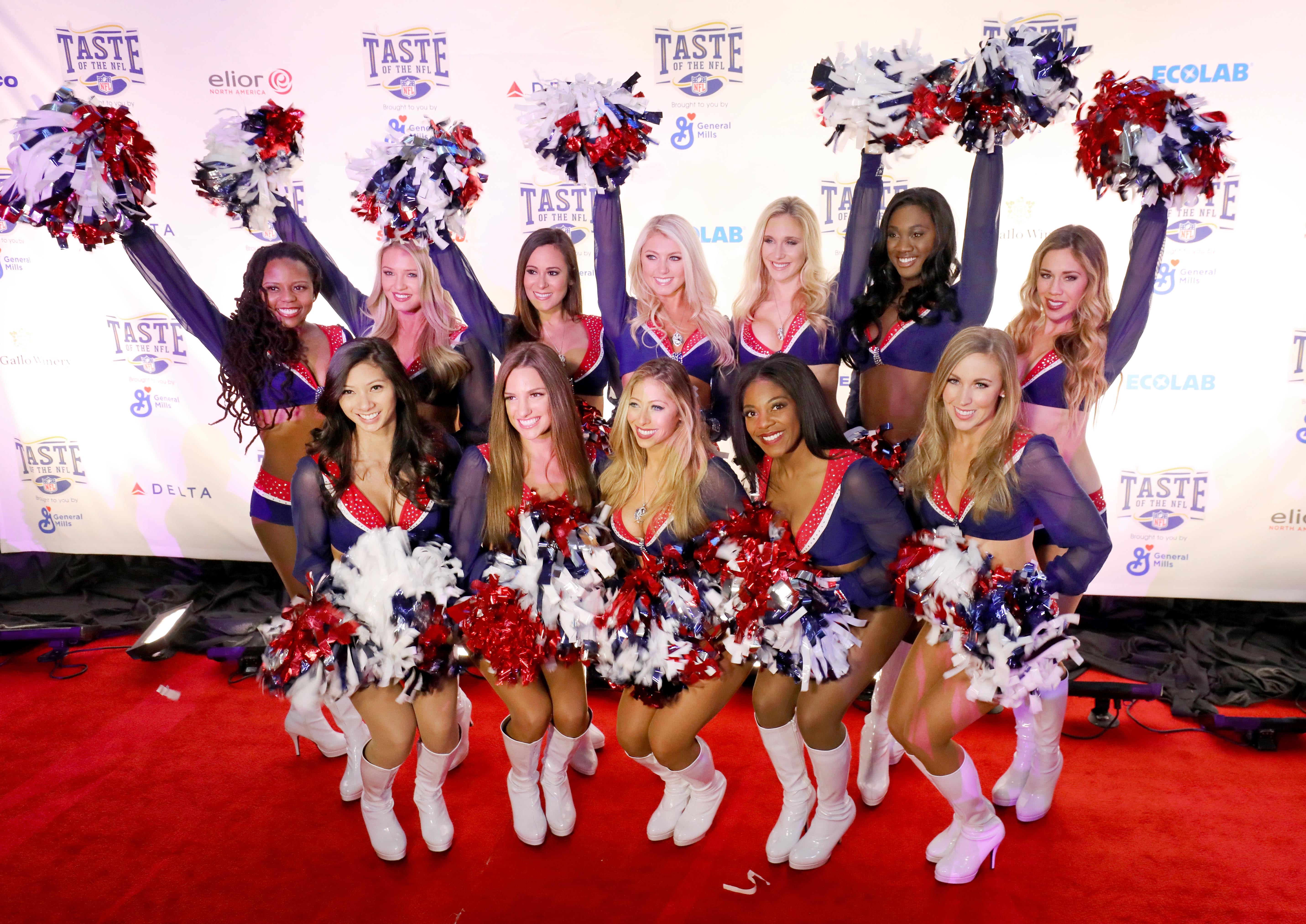 New England Patriots Cheerleaders attend The 27th Annual Party With A Purpose on February 3, 2018 in St Paul, Minnesota.  (Adam Bettcher/Getty Images for Taste Of The NFL)