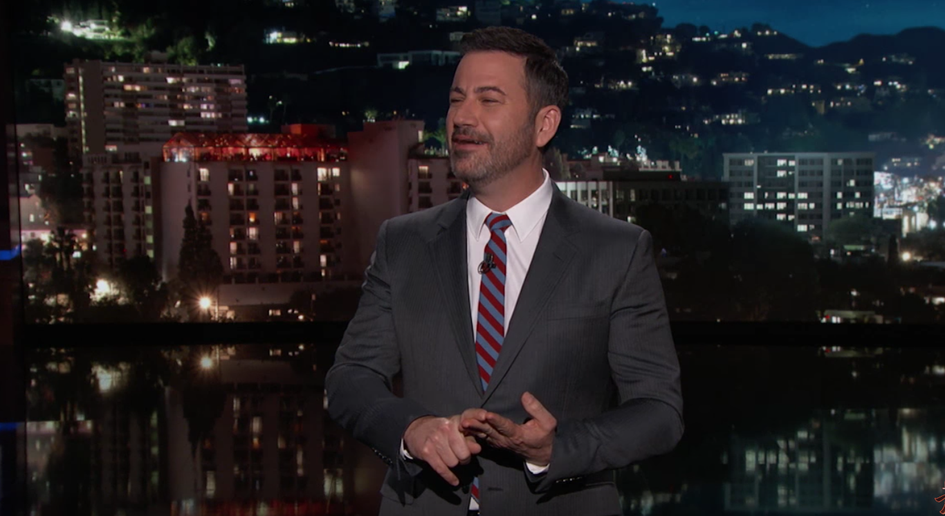 Jimmy Kimmel on his late-night show (YouTube)