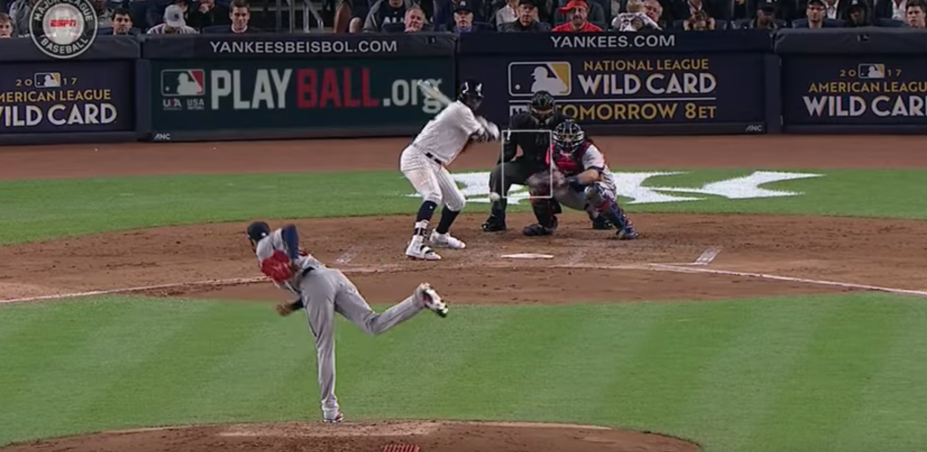 A shot of the MLB K-Zone on ESPN. (ESPN)