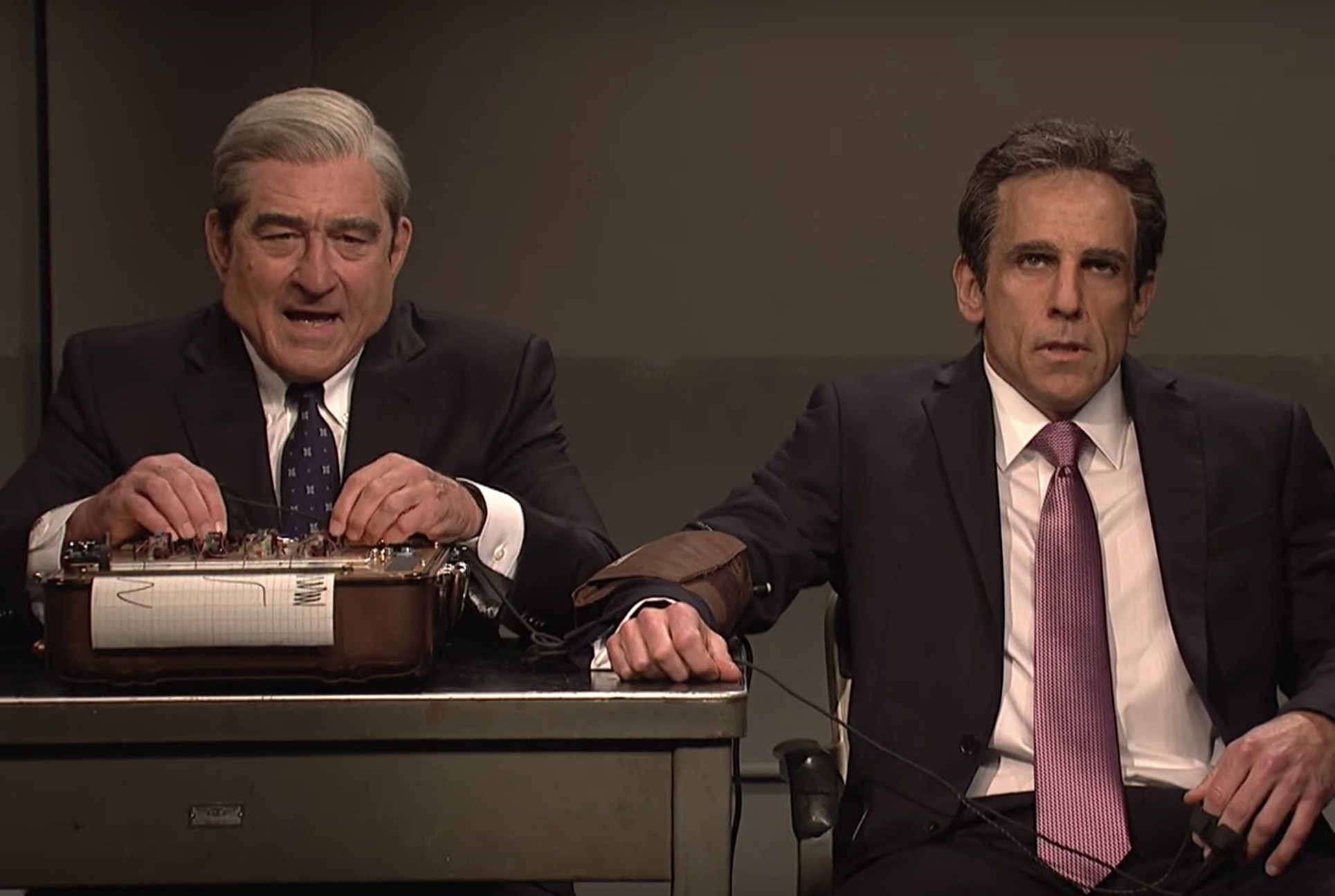 Robert De Niro and Ben Stiller in 'Saturday Night Live' (NBC)