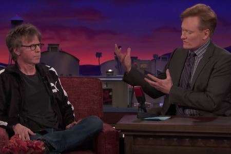 Conan O'Brien and Dana Carvey talk about the Bush family. (TBS/YouTube)