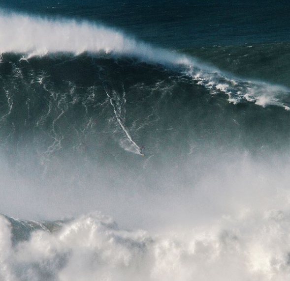 Rodrigo Koxa is now the official World Record holder for the biggest wave ever surfed in history. (Via @wsl/World Surf League on Instagram)